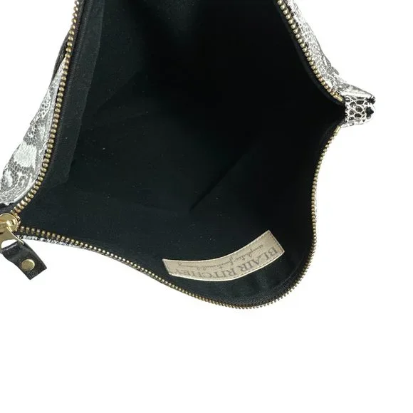 BLAIR RITCHEY Foldover Snakeskin Clutch - Picture 7 of 7